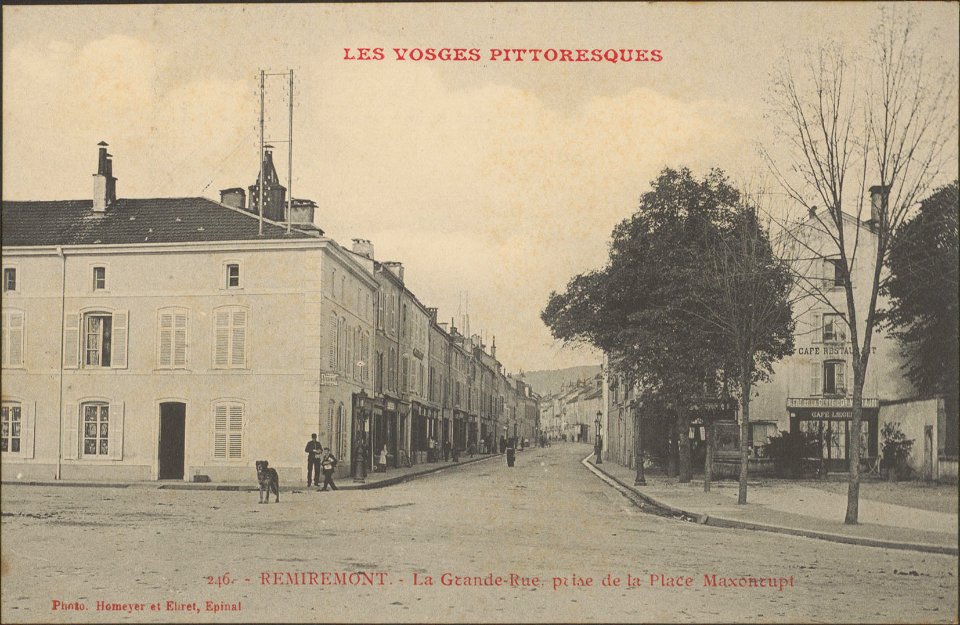 Remiremont, La Grande rue prise de la place Maxonrupt CP 3640 PsurR