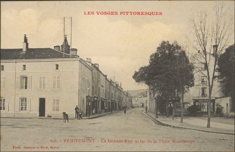 Remiremont, La Grande rue prise de la place Maxonrupt CP 3640 PsurR