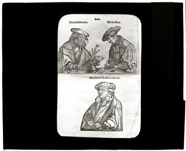 Reproduction of print showing portraits of artists Albrecht Meyer, Heinrich Füllmaurer, and Veit Rudolf Speckle LCCN2007686361
