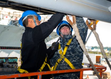 Removing monkey lines 130221-N-HG389-042
