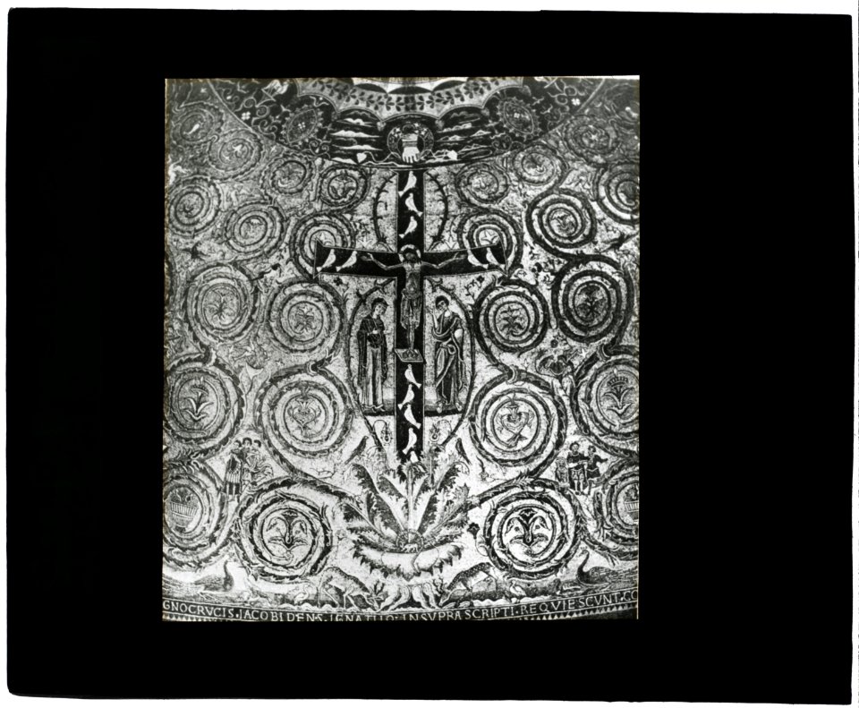 Reproduction of illustration showing a mosaic Crucifixion as Tree of Life LCCN2008675561
