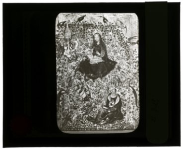 Reproduction of painting showing Madonna and Saint Catherine LCCN2007686380