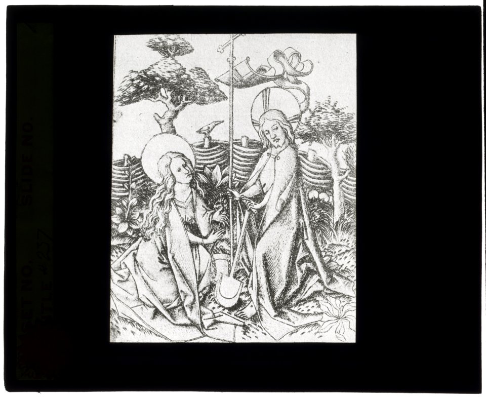 Reproduction of print showing Christ and Mary Magdalene in the Garden of the Resurrection LCCN2007686376