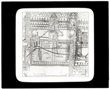 Reproduction of print showing Plan of Canterbury Abbey LCCN2007686382
