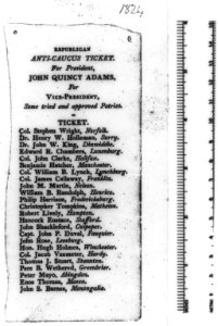 Republican anti-caucus ticket. For President John Quincy Adams for Vice-President, some tried and approved patriot ... LCCN2002737368