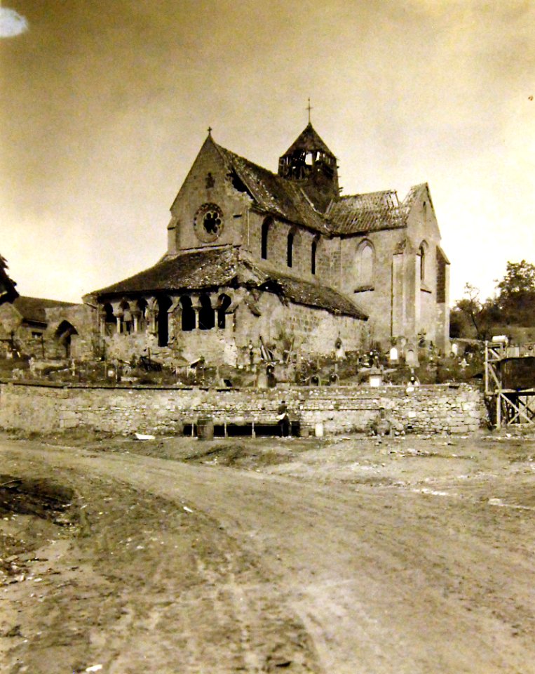 Remains of church at Mareuil-en-Dole, France, 1918, WWI (30556377574)