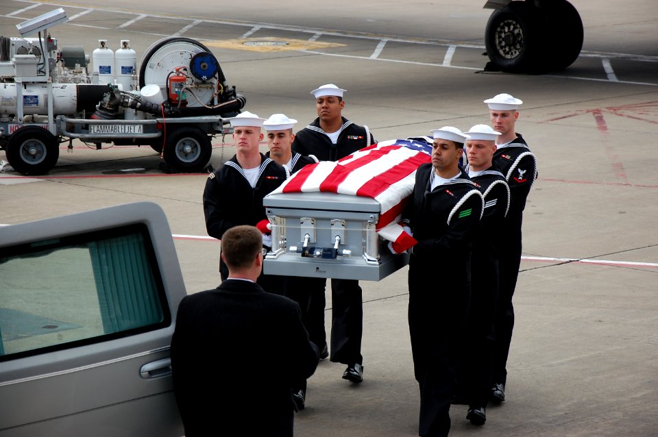 Remains recovered from USS Monitor are transferred. (8539526656)