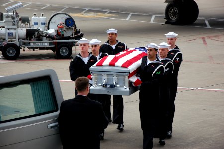 Remains recovered from USS Monitor are transferred. (8539526656)