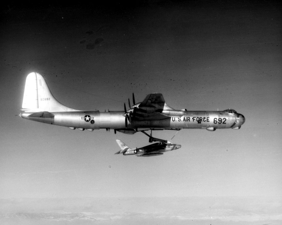 Republic RF-84K Thunderflash hooking up to a GRB-36 060913-F-1234P-005