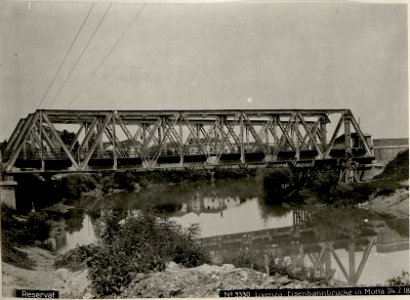 Reservat Livenza - Eisenbahnbrücke in Motta 24.7.18. (BildID 15621038)