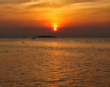 Summer sky boats photo