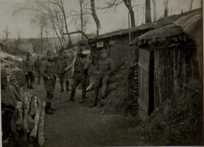 Reserve Deckungen. F.J.Baon Nro. 28. Lopuszno, 29.I.1916. (BildID 15453852)