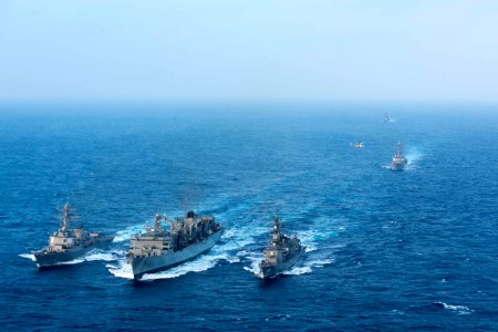 Replenishment at sea 160222-N-BR087-643