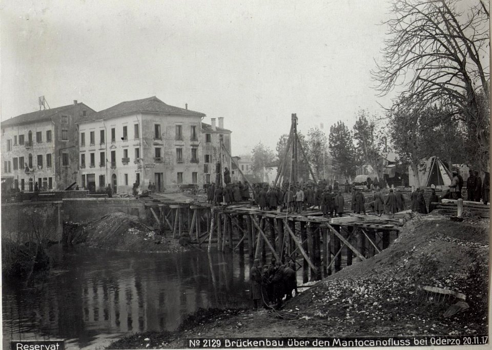 Reservat Brückenbau über den Mantocanofluss bei Oderzo 20.11.17. (BildID 15611731)