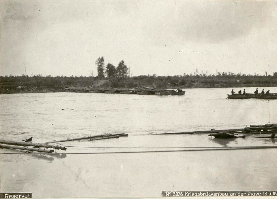 Reservat Kriegsbrückenbau an der Piave 18.6.18. (BildID 15619906)