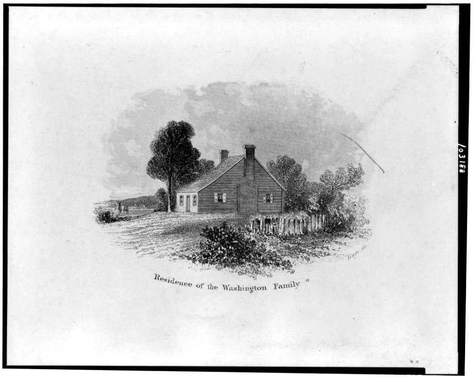 Residence of the Washington family - Hays, sc. LCCN91784342