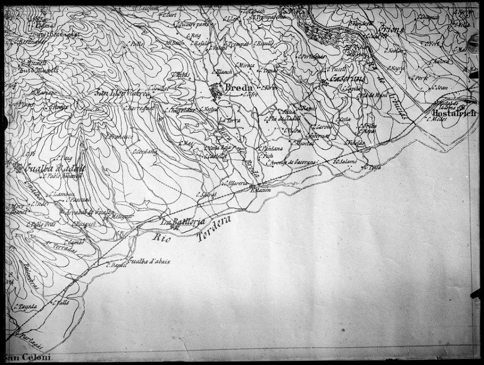 Reproducció d'un fragment d'un mapa de Breda (AFCEC VINTRO 18X24 421)