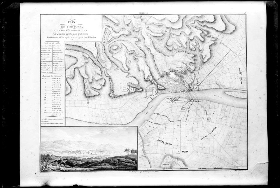 Reproducció d'un mapa del pla de Tortosa (AFCEC VINTRO D 4143)