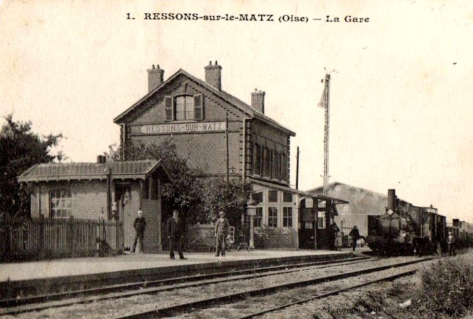 Ressons-sur-Matz (60), la gare (1)