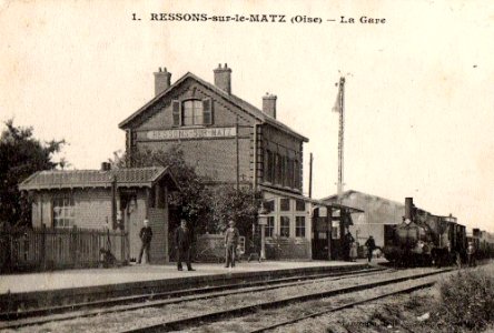 Ressons-sur-Matz (60), la gare (1)