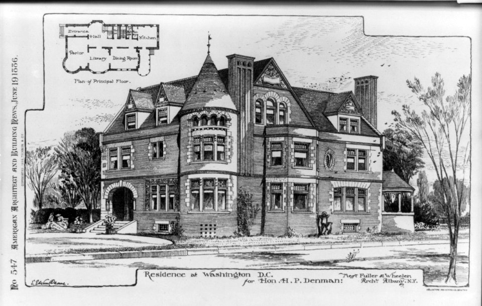 Residence at Washington, D.C. for Hon. H.P. Denman LCCN2003665230