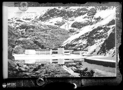 Reproducció d'una postal amb el balneari de Panticosa (AFCEC SOLER A 0324)
