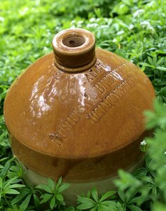 Ceramic bottle green bottle photo