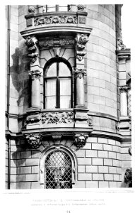 Residenzschloß Dresden, Architekten K. Hofbaurat Danger und K. Hofbauinspektor R. Fröhlich, Fensterpartie, Kick Jahrgang II