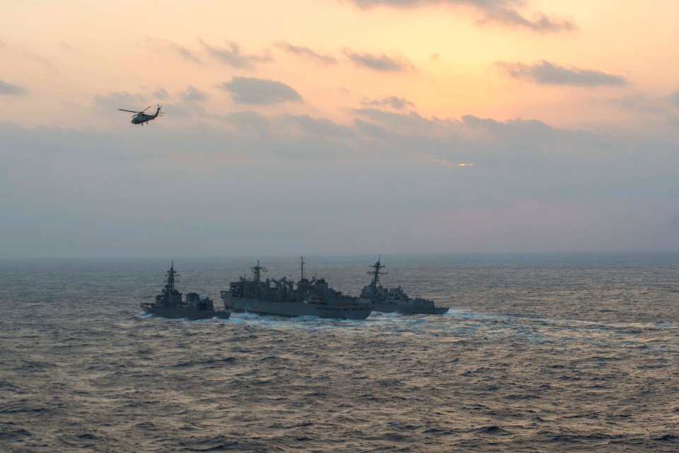 Replenishment at sea 160222-N-BR087-222