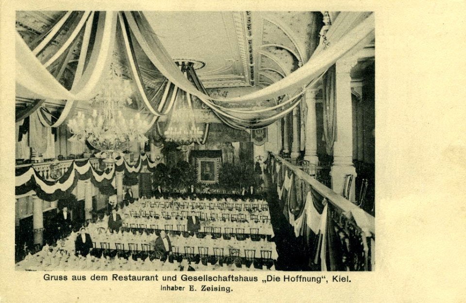 Restaurant und Gesellschaftshaus Die Hoffnung in der Brunswiker Straße 32-34 (Kiel 70.208)