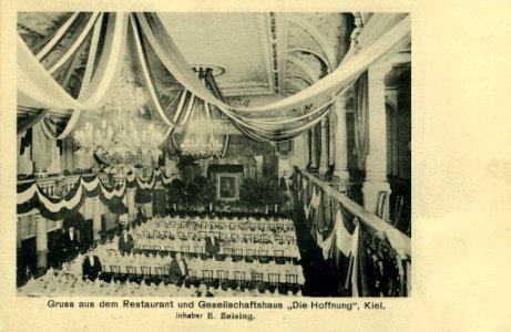 Restaurant und Gesellschaftshaus Die Hoffnung in der Brunswiker Straße 32-34 (Kiel 70.208)