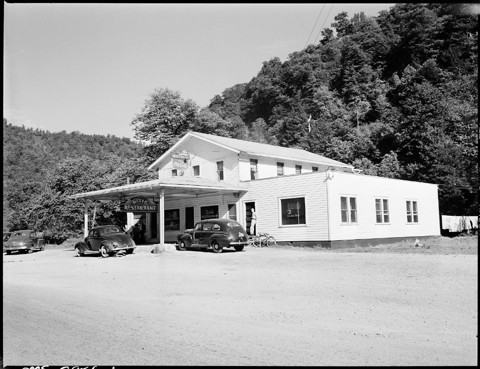 Restaurant which is down the road from the coal camp, this is not on company property. Lejunior, Harlan County... - NARA - 541385