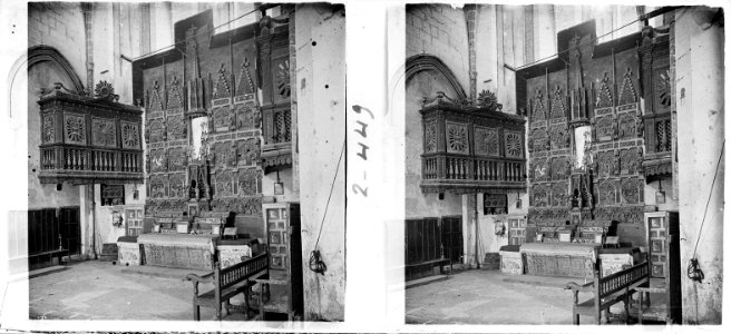 Retaule a l ' altar major de l'església de Santa Maria de Farfanya