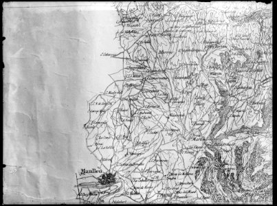 Reproducció d'un fragment d'un mapa de Manlleu (AFCEC VINTRO 18X24 438)