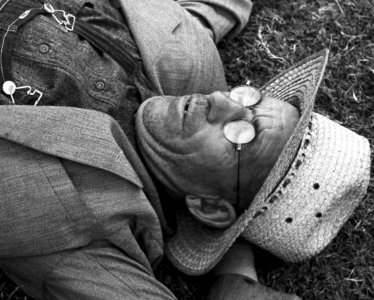 Resting Farmer in Crowley, 1938 (cropped)