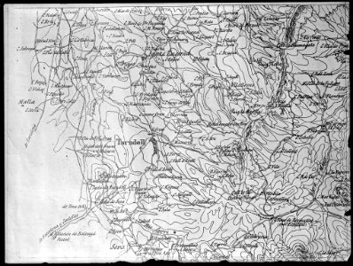 Reproducció d'un fragment d'un mapa de Taradell (AFCEC VINTRO 18X24 453)