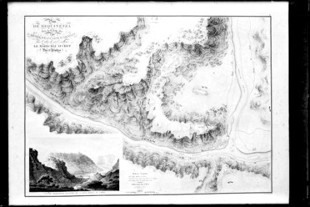 Reproducció d'un mapa de la zona de Mequinensa (AFCEC VINTRO D 4140)