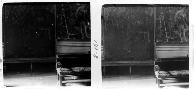 Retaule que mostra una escena de la vida de Sant Agustí