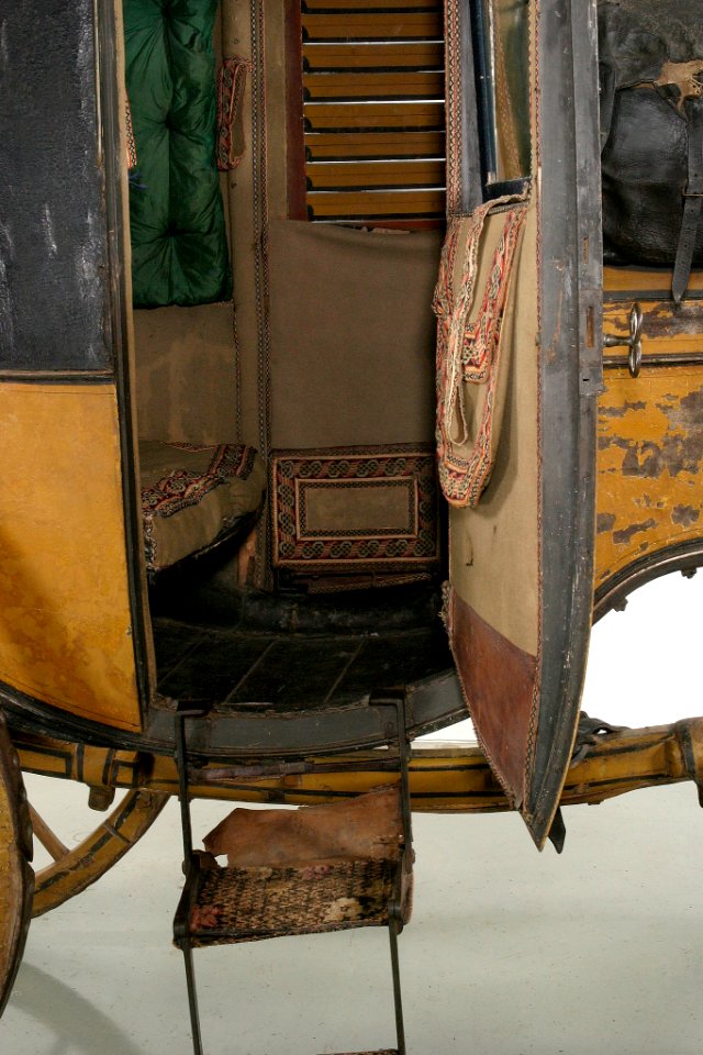 Resvagn kupé, klädsel - Livrustkammaren - 48148