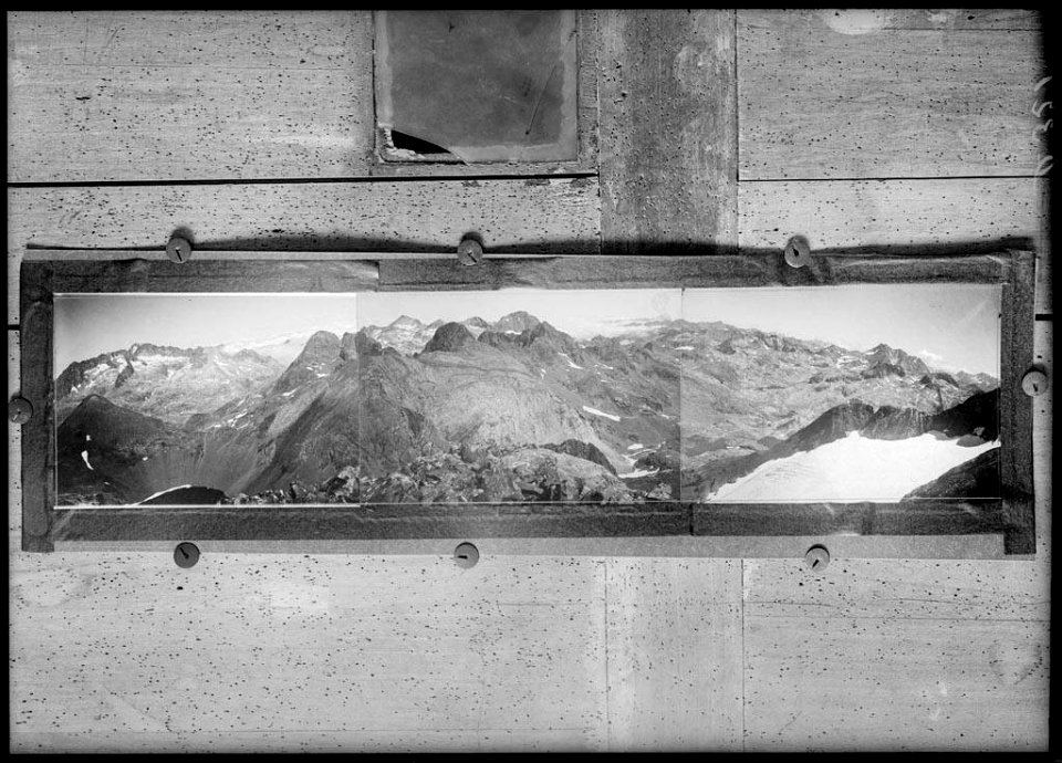 Reproducció d'una fotografia panoràmica del pic de Pondiellos