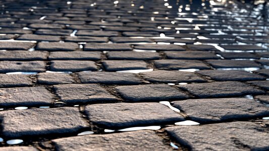 Cobblestone street vintage
