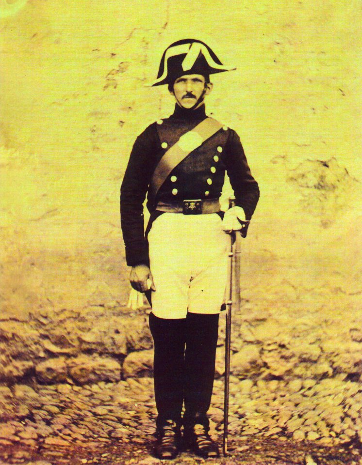 Retrato de un guardia civil en Reinosa entre 1855 y 1857 - William Atkinson original
