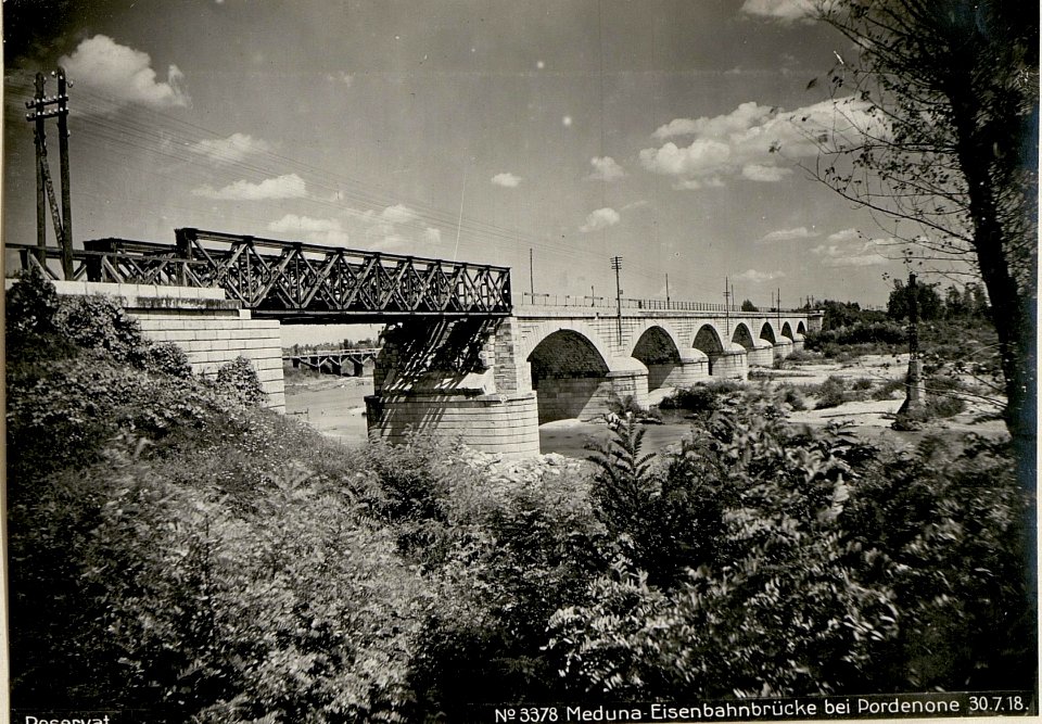 Reservat Meduna-Eisenbahnbrücke bei Pordenone 30.7.18. (BildID 15621435)