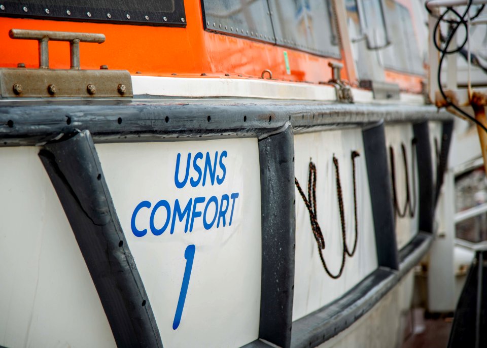 Reserve Sailors Deploy Aboard USNS Comfort (49753569623)