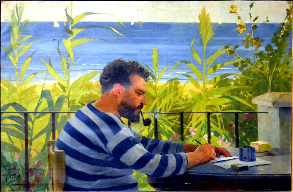 Retrat de Vicent Blasco Ibáñez, Antoni Fillol Granell, 1900