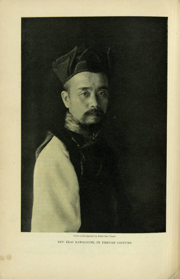 Rev. Ekai Kawaguchi, in Tibetan costume - from a photograph by Zaida Ben Yusuf. LCCN2006692511