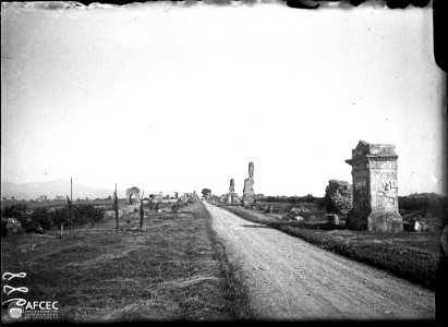 Restes arqueològiques de la Via Appia a la als afores de Roma