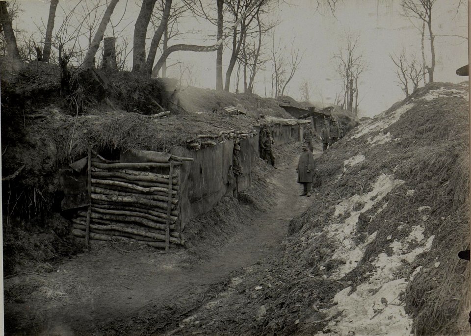 Reserve Deckungen. F.J.Baon Nro. 28. Lopuszno, 29.I.1916. (BildID 15453859)