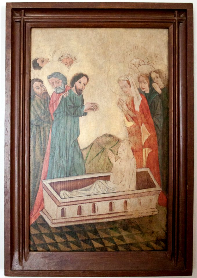 Resurrection of Lazarus, painting in the East Slovak Mseum, 2018-05-24