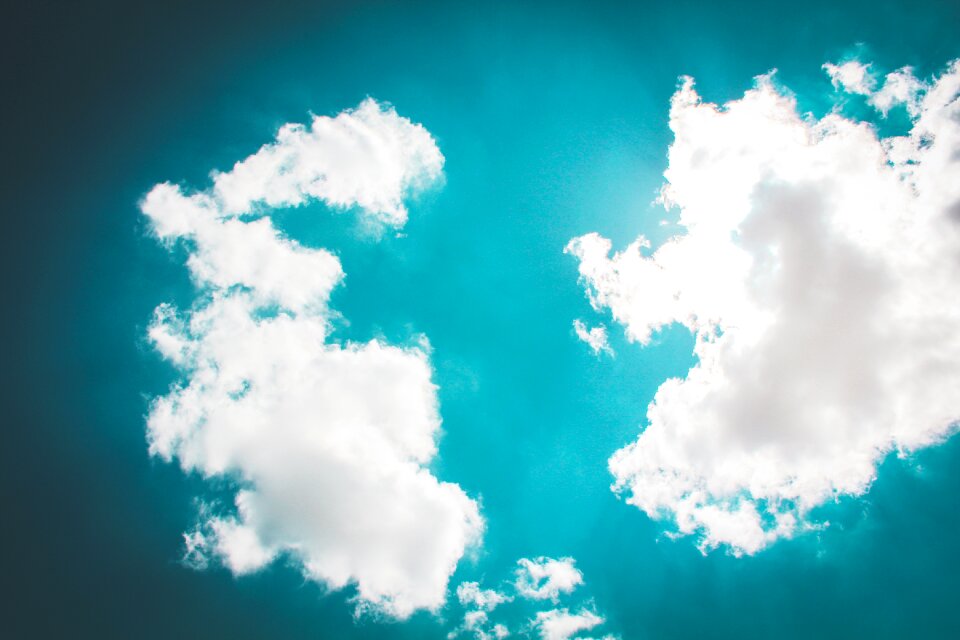 Blue sky clouds